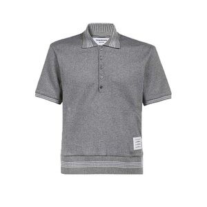 Thom Browne | Short Sleeve Polo | Light Grey (Size 2)